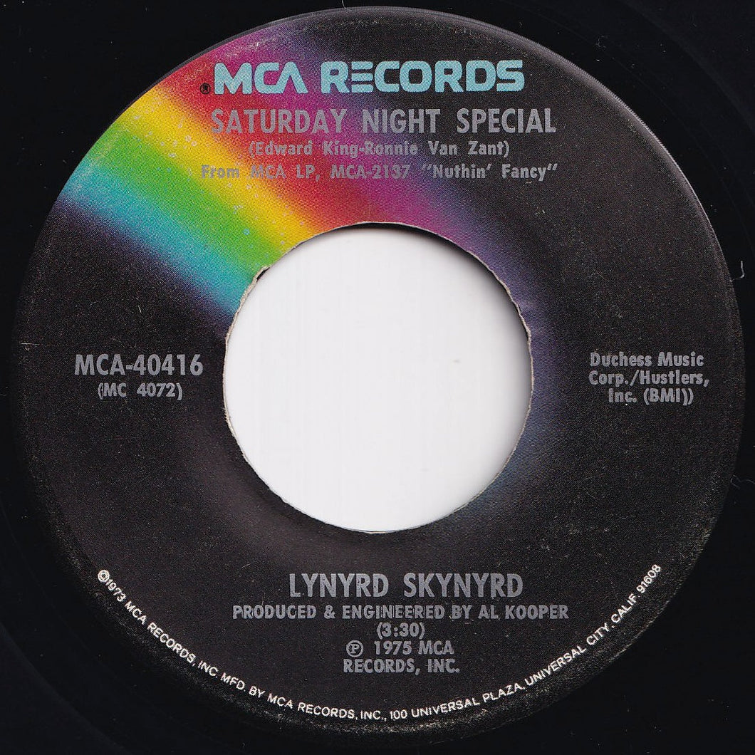 Lynyrd Skynyrd - Saturday Night Special / Made In The Shade (7 inch Record / Used)