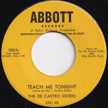 Load image into Gallery viewer, De Castro Sisters - It&#39;s Love / Teach Me Tonight (7 inch Record / Used)

