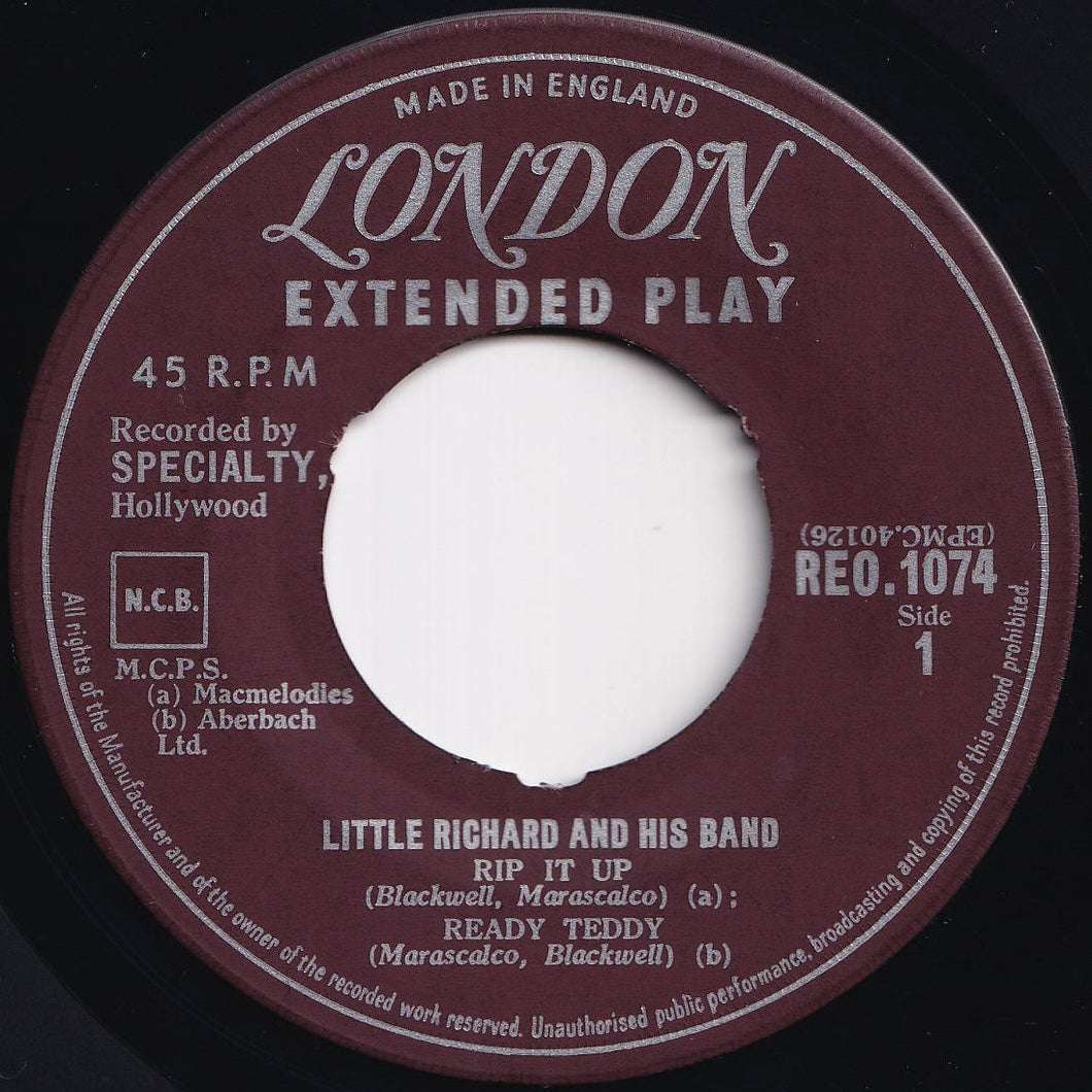 Little Richard And His Band - Rip It Up; Ready Teddy / Tutti Frutti; Long Tall Sally (7 inch Record / Used)