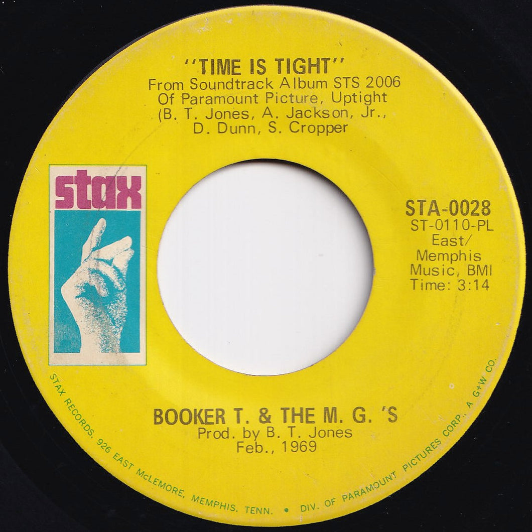 Booker T & The MG's - Time Is Tight / Johnny, I Love You (7 inch Record / Used)