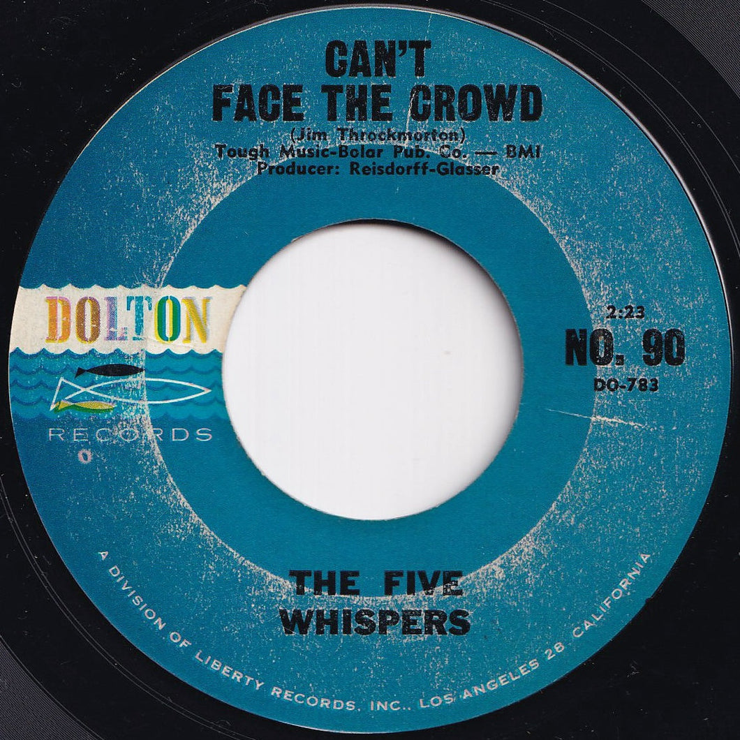 Five Whispers - Can't Face The Crowd / Sleep Walk (7 inch Record / Used)
