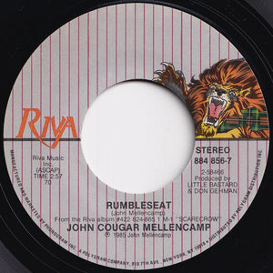 John Cougar Mellencamp - Rumbleseat / Cold Sweat (7 inch Record / Used)