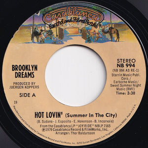 Brooklyn Dreams - Hot Lovin' (Summer In The City) / Take Me Back (7 inch Record / Used)