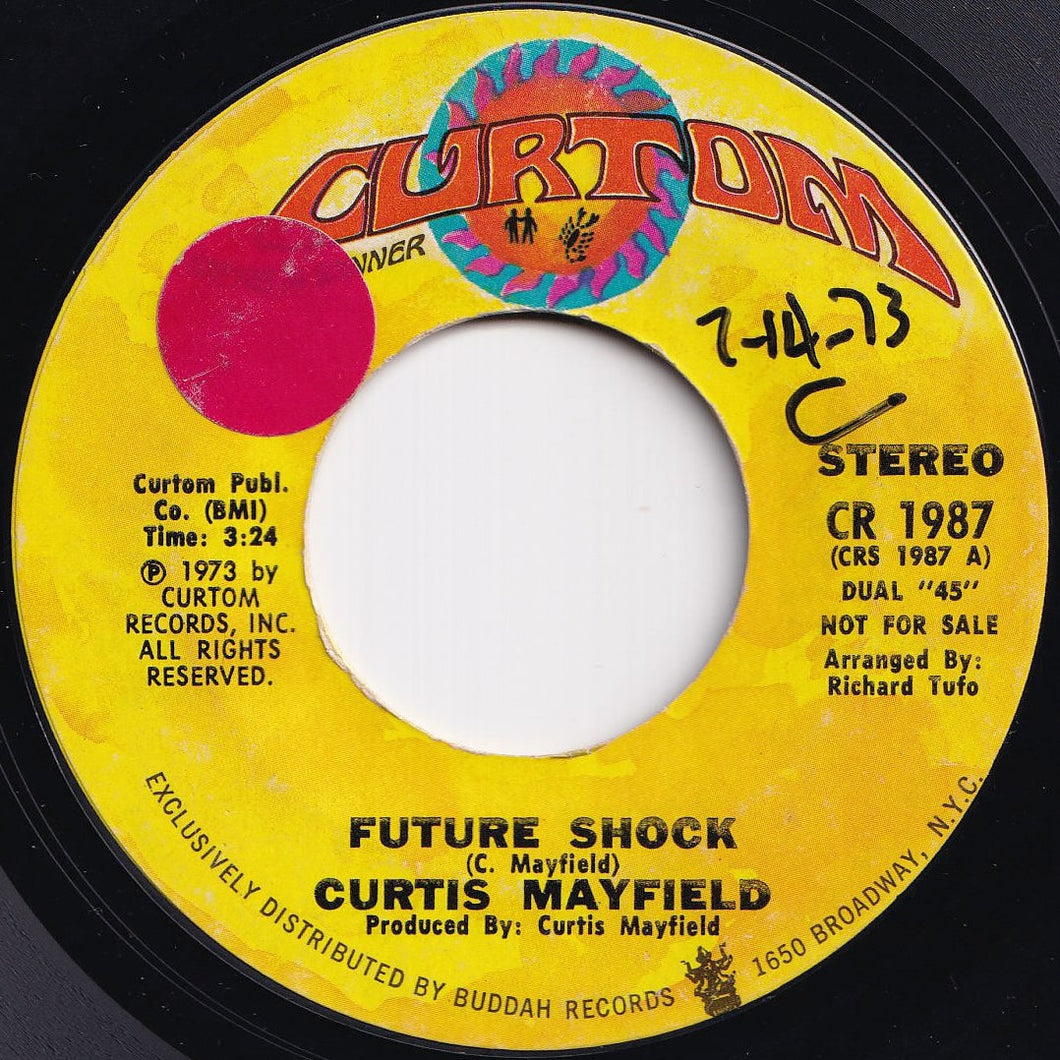 Curtis Mayfield - Future Shock (Stereo) / (Mono) (7 inch Record / Used)