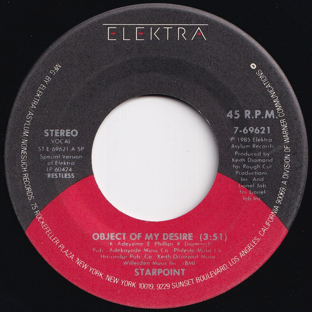 Starpoint - Object Of My Desire / Send Me A Letter (7 inch Record / Used)