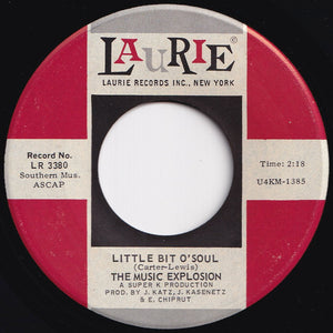 Music Explosion - Little Bit O'Soul / I See The Light (7 inch Record / Used)