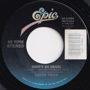 Cheap Trick - Don't Be Cruel / I Know What I Want (Live) (7 inch Record / Used)