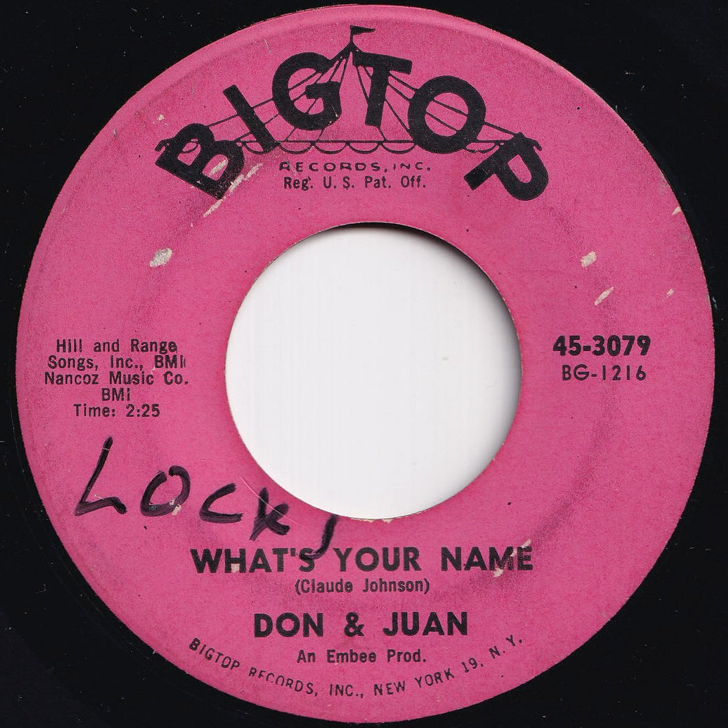 Don & Juan - What's Your Name / Chicken Necks (7 inch Record / Used)