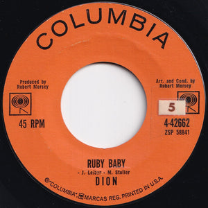 Dion - Ruby Baby / He'll Only Hurt You (7 inch Record / Used)