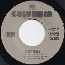 画像をギャラリービューアに読み込む, Dion - Ruby Baby / Donna The Prima (7 inch Record / Used)
