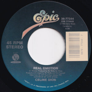 Celine Dion - Misled / Real Emotion (7 inch Record / Used)
