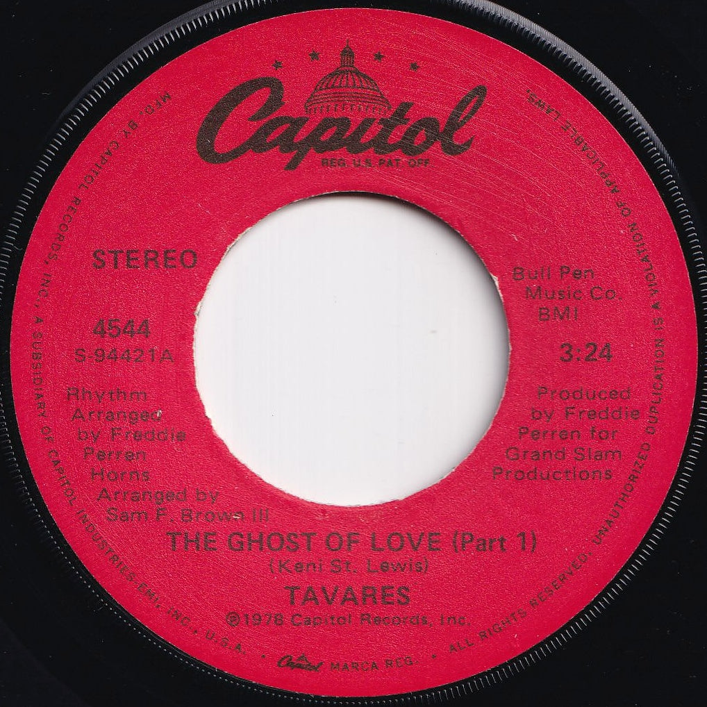 Tavares - The Ghost Of Love (Part 1) / (Part 2) (7 inch Record / Used)