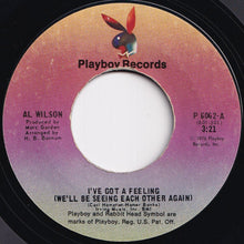 画像をギャラリービューアに読み込む, Al Wilson - I&#39;ve Got A Feeling (We&#39;ll Be Seeing Each Other Again) / Be Concerned (7 inch Record / Used)
