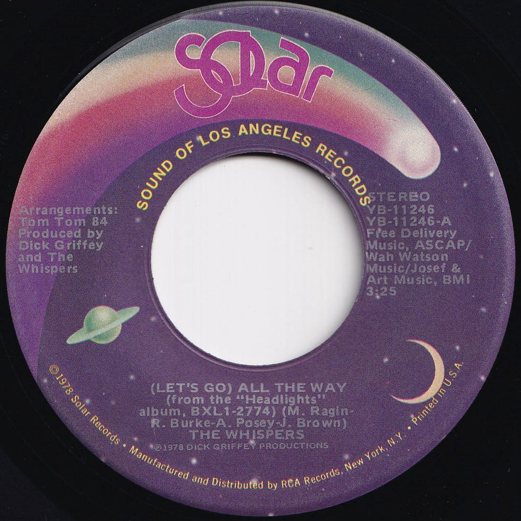 Whispers - (Let's Go) All The Way / Chocolate Girl (7 inch Record / Used)