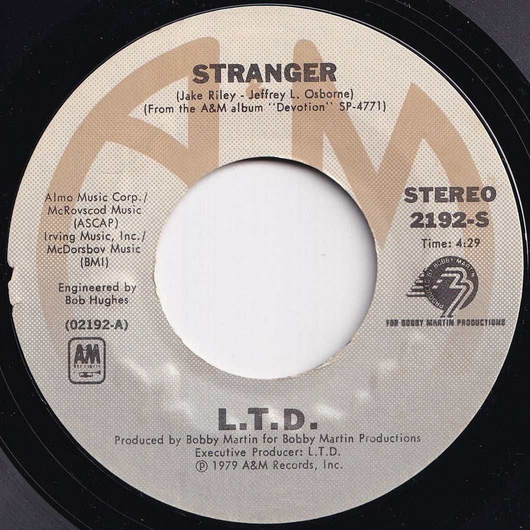 L.T.D. - Stranger / Sometimes (7 inch Record / Used)
