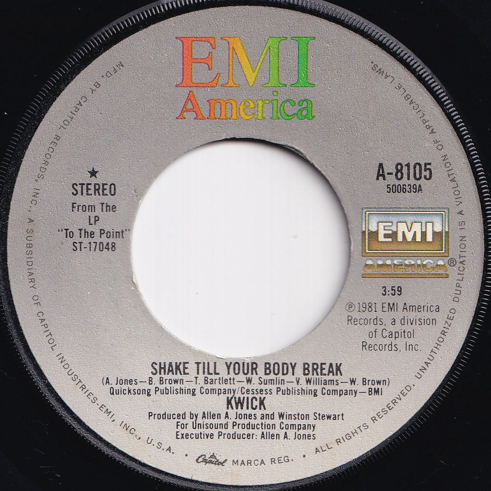 Kwick - Shake Till Your Body Break / I Choose You (7 inch Record / Used)