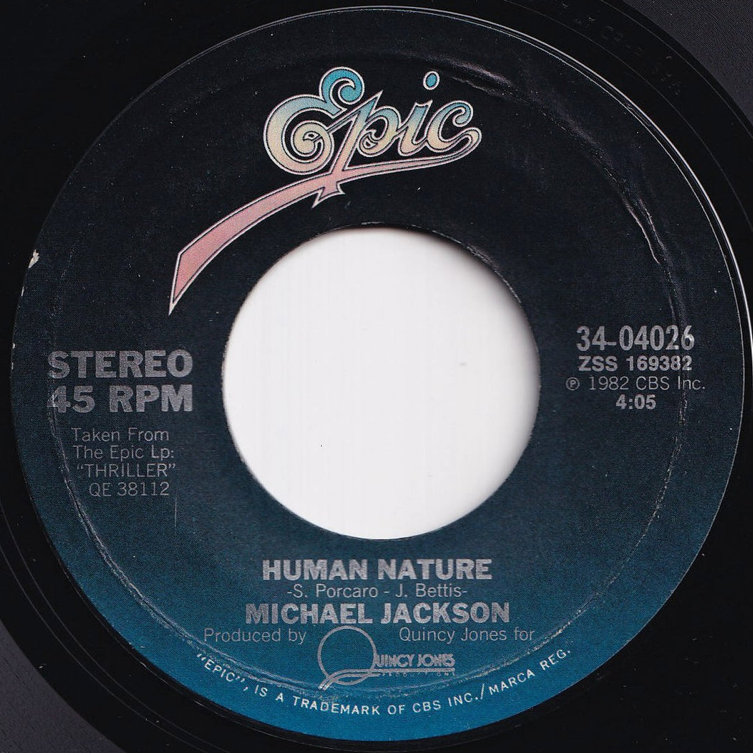 Michael Jackson - Human Nature / Baby Be Mine (7 inch Record / Used)