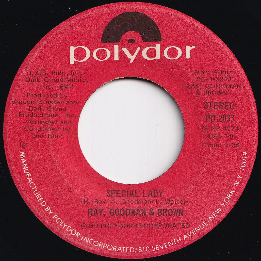 Ray, Goodman & Brown - Special Lady / Deja Vu (7 inch Record / Used)