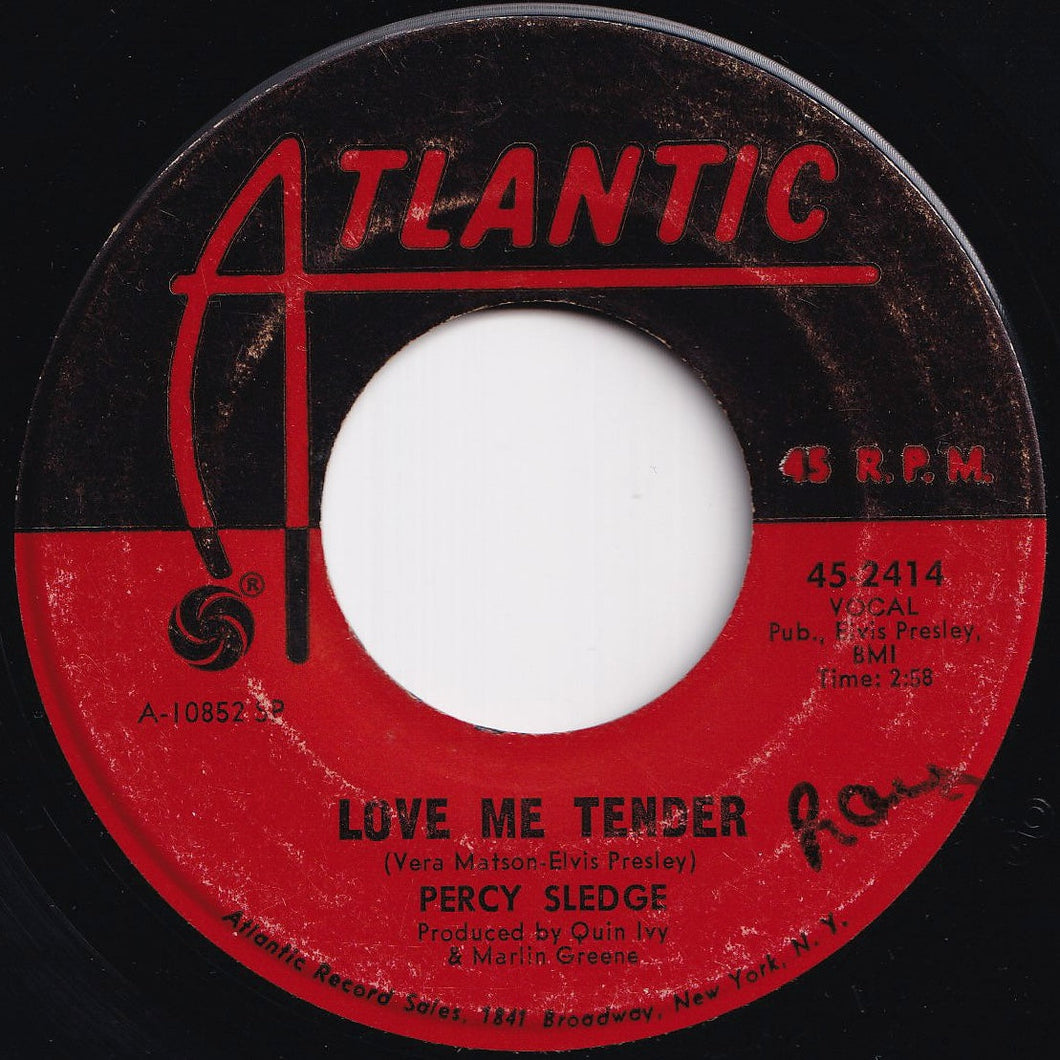 Percy Sledge - Love Me Tender / What Am I Living For (7 inch Record / Used)