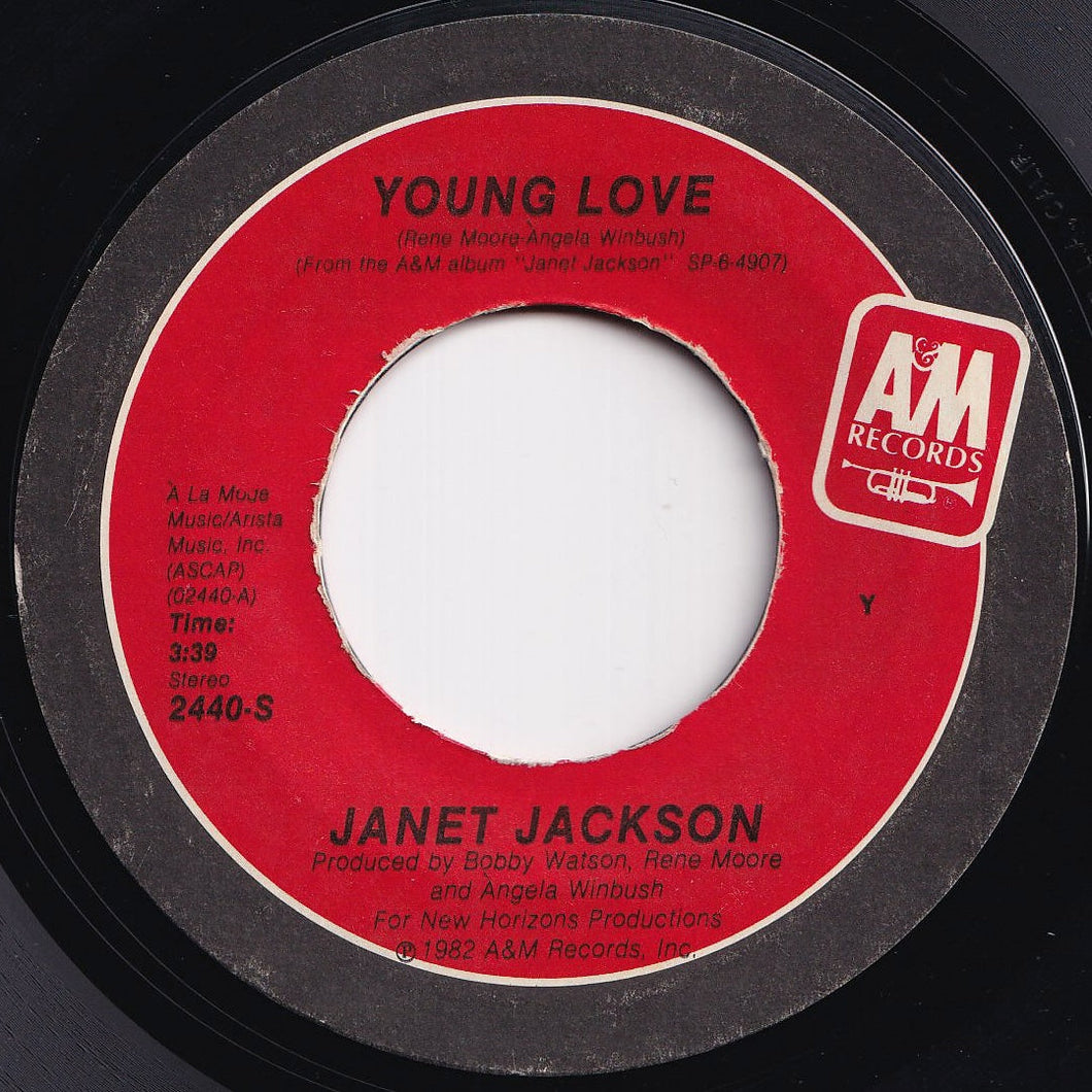 Janet Jackson - Young Love / The Magic Is Working (7 inch Record / Used)