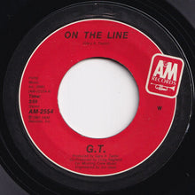 画像をギャラリービューアに読み込む, G.T. - On The Line / (Instrumental Version) (7 inch Record / Used)
