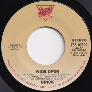 Brick - Wide Open / Seaside Vibes (7 inch Record / Used)