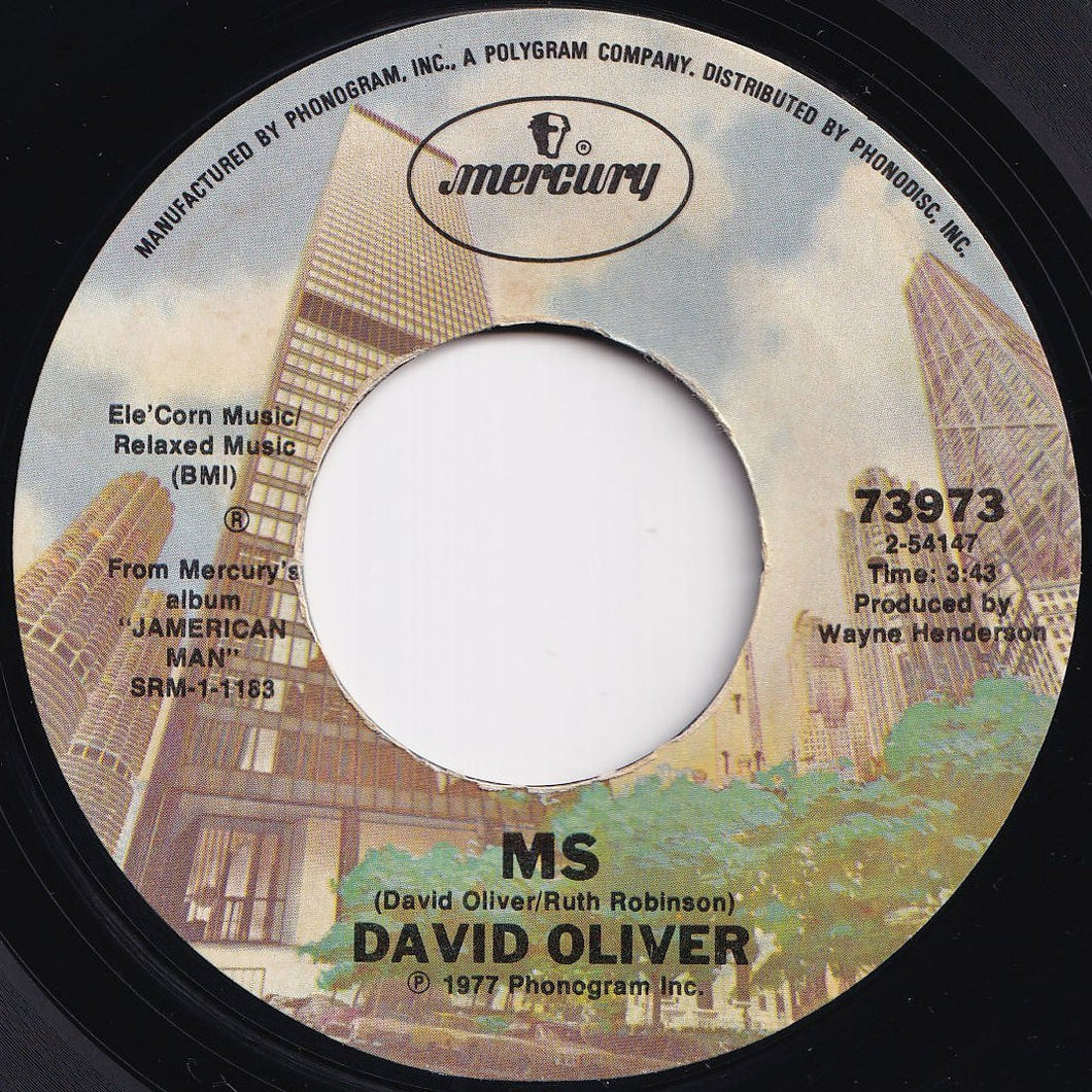 David Oliver - Ms / Friends & Strangers (7 inch Record / Used)