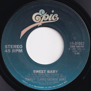 Stanley Clarke, George Duke - Sweet Baby / Never Judge A Cover By Its Book (7 inch Record / Used)