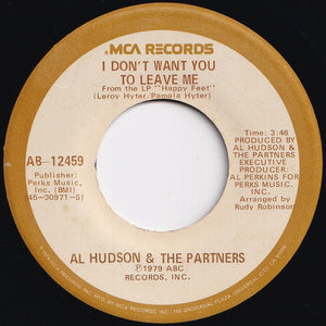 Al Hudson & The Partners - You Can Do It / I Don't Want You To Leave Me (7 inch Record / Used)