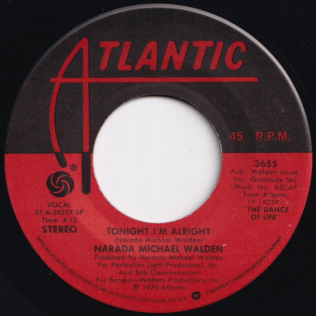 Narada Michael Walden - Tonight I'm Alright / You're Soo Good (7 inch Record / Used)