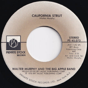 Walter Murphy & The Big Apple Band - A Fifth Of Beethoven / California Strut (7 inch Record / Used)