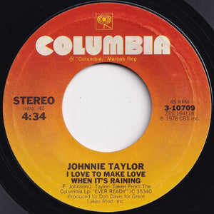 Johnnie Taylor - Keep On Dancing / I Love To Make Love When It's Raining (7 inch Record / Used)