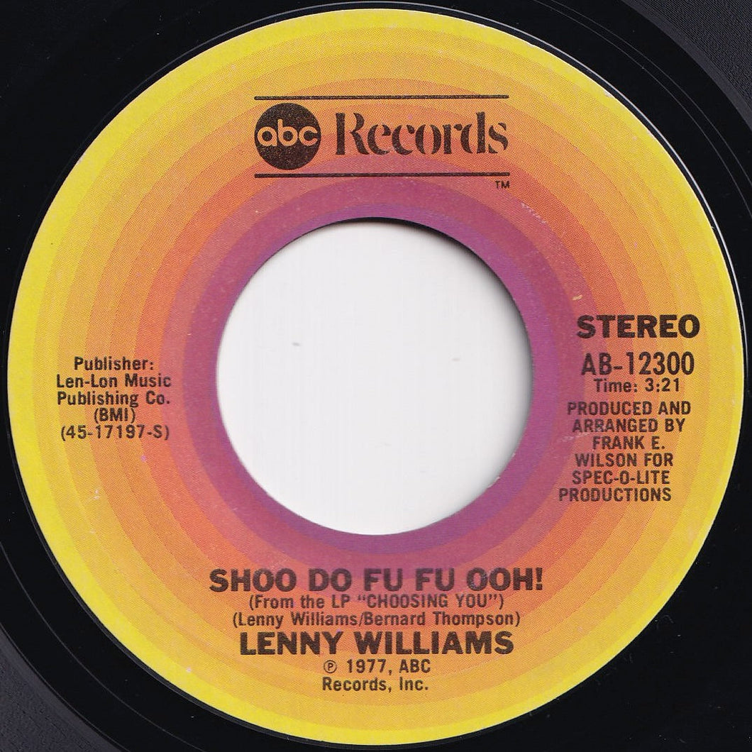 Lenny Williams - Shoo Doo Fu Fu Ooh! / Trust In Me  (7 inch Record / Used)