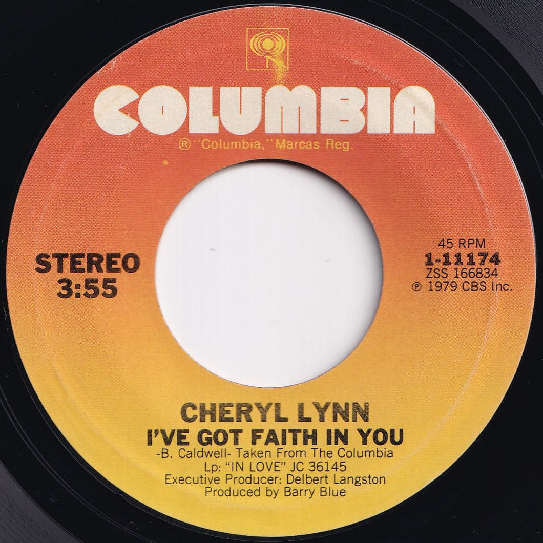 Cheryl Lynn - I've Got Faith In You / Chances (7 inch Record / Used)