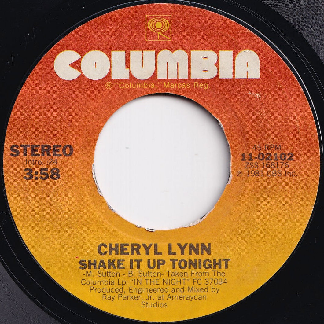 Cheryl Lynn - Shake It Up Tonight / Baby (7 inch Record / Used)