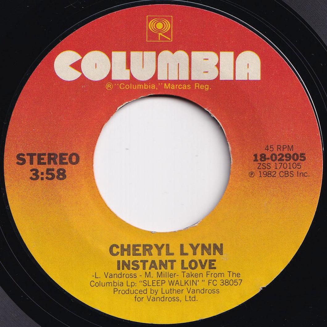 Cheryl Lynn - Instant Love / I Just Wanna Be Your Fantasy (7 inch Record / Used)