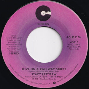 Stacy Lattisaw - Love On A Two Way Street / Baby I Love You (7 inch Record / Used)