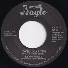 画像をギャラリービューアに読み込む, Lynn White - Don&#39;t Let Success (Turn Our Love Around) / I Can&#39;t Give You What You Want (7 inch Record / Used)
