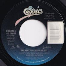 画像をギャラリービューアに読み込む, Michael Jackson - The Way You Make Me Feel / (Instrumental) (7 inch Record / Used)
