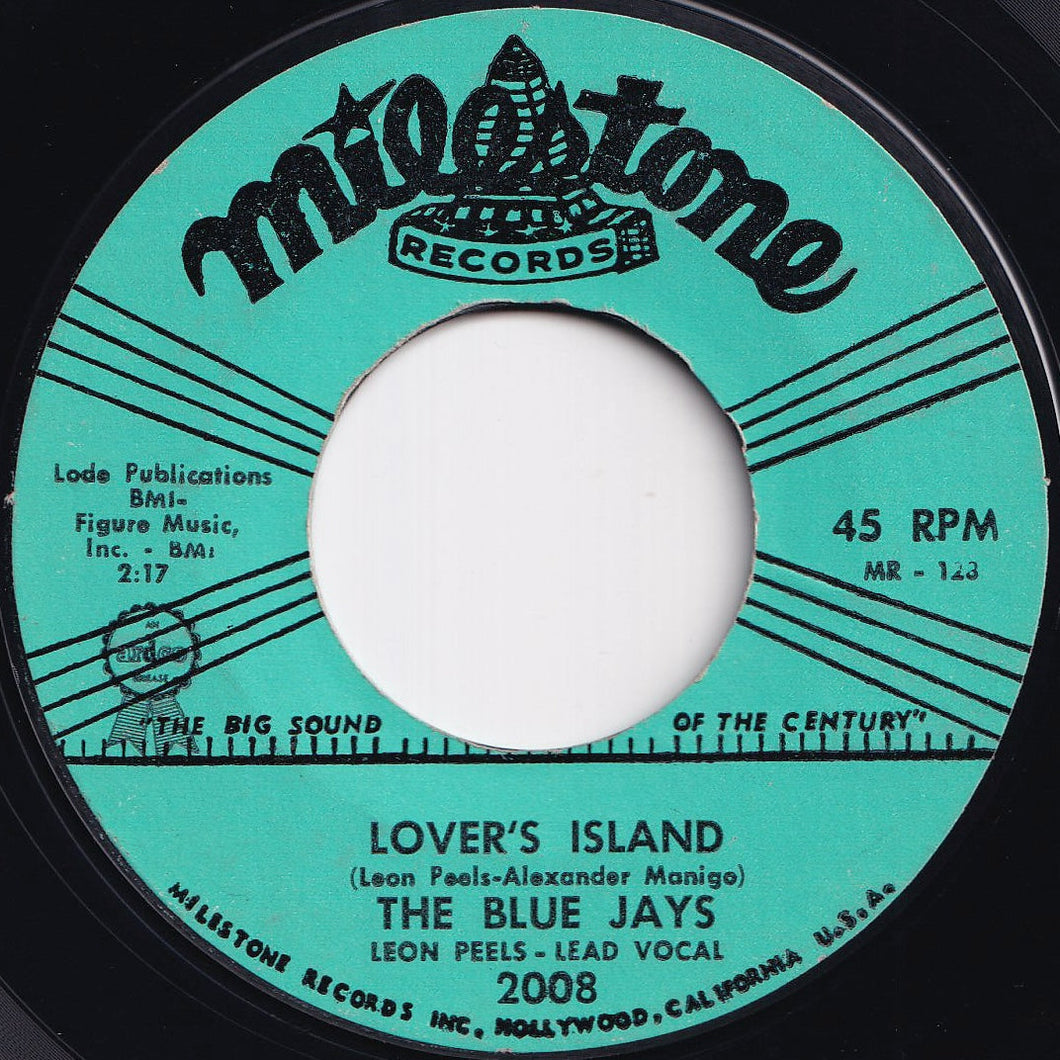 Blue Jays - Lover's Island / You're Gonna Cry (7 inch Record / Used)