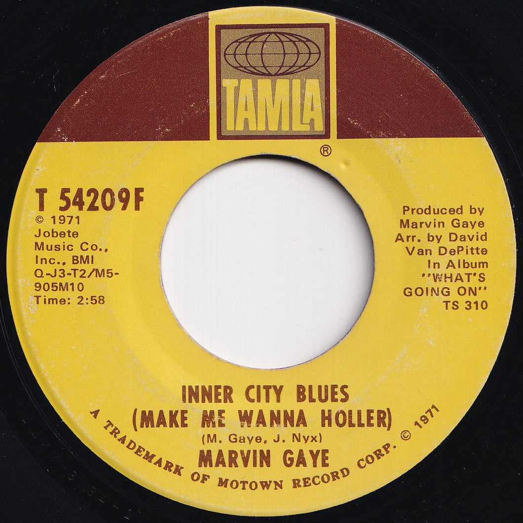 Marvin Gaye - Inner City Blues (Make Me Wanna Holler) / Wholy Holy (7 inch Record / Used)