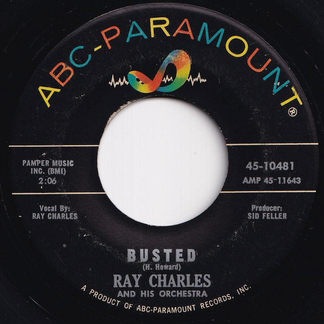 Ray Charles - Busted / Making Believe (7 inch Record / Used)
