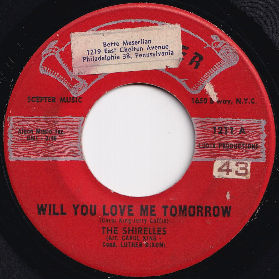 Shirelles - Will You Love Me Tomorrow / Boys (7 inch Record / Used)