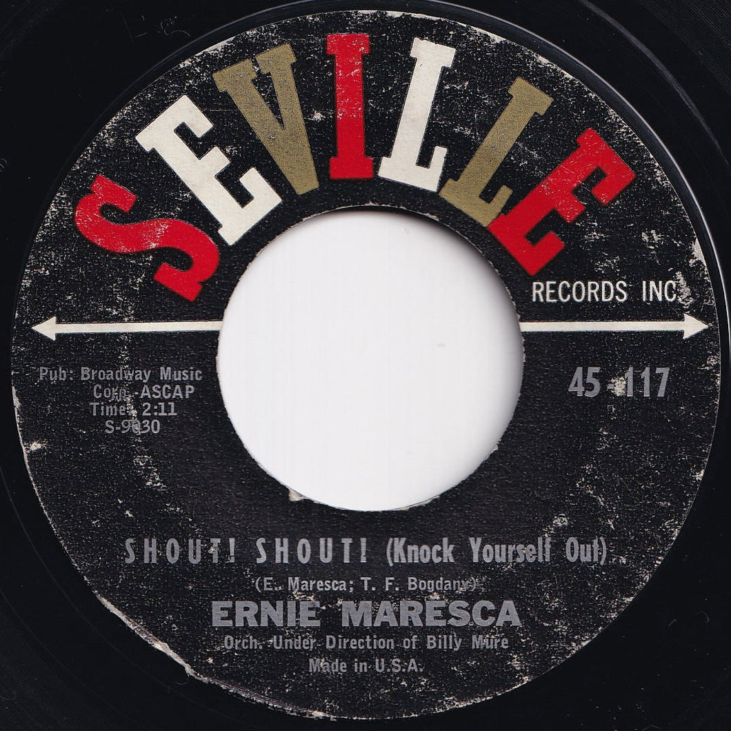 Ernie Maresca - Shout! Shout! (Knock Yourself Out) / Crying Like A Baby Over You (7 inch Record / Used)