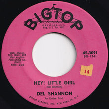 Load image into Gallery viewer, Del Shannon - Hey! Little Girl / I Don&#39;t Care Anymore (7 inch Record / Used)
