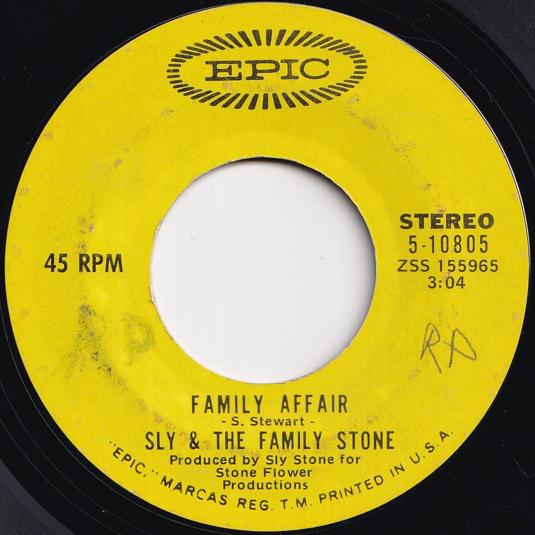 Sly & The Family Stone - Family Affair / Luv N' Haight (7 inch Record / Used)
