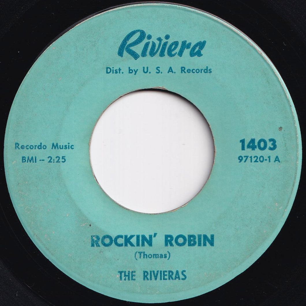 Rivieras - Rockin' Robin / Battle Line (7 inch Record / Used)
