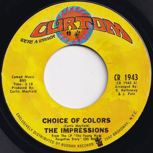 Impressions - Choice Of Colors / Mighty Mighty Spade & Whitey (7 inch Record / Used)