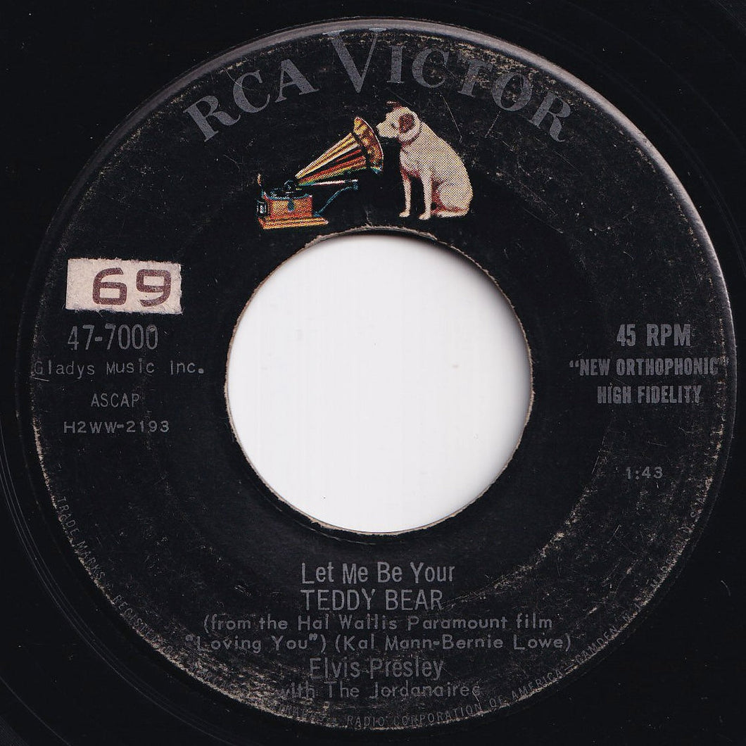 Elvis Presley - (Let Me Be Your) Teddy Bear / Loving You (7 inch Record / Used)