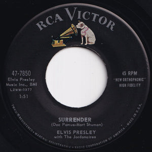 Elvis Presley - Surrender / Lonely Man (7 inch Record / Used)